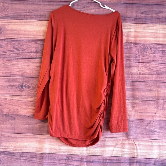 GINKANA Maternity Shirts Square Neck Slim Fit Tee Top Pregnancy - Picture 3 of 8